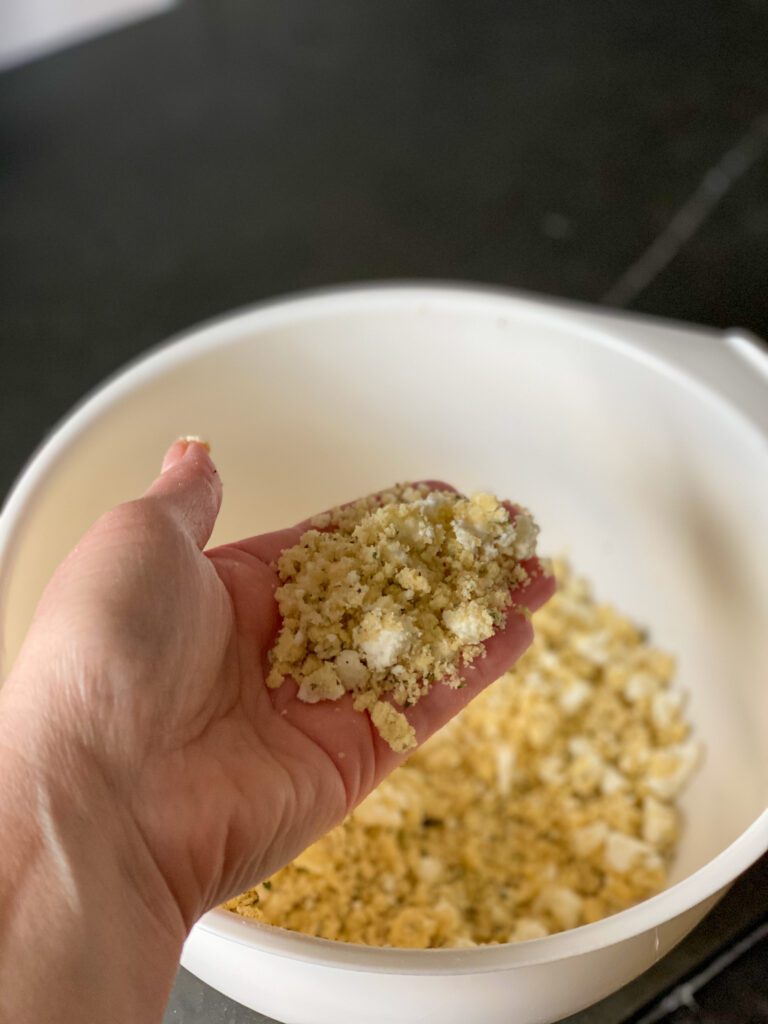 kruidige krokante topping quiche/hartige taart