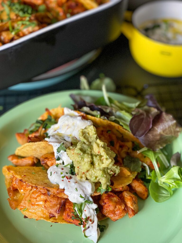 taco's met kruidige kip