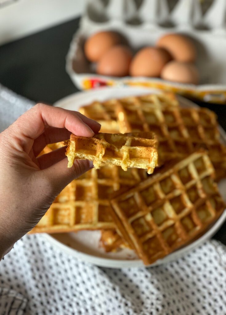 binnenkant wafel zelfrijzend bakmeel