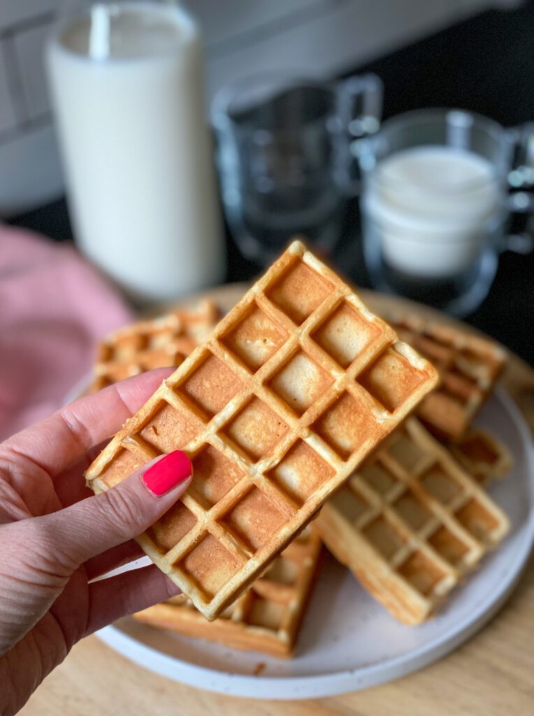 wafels gemaakt met karnemelk
