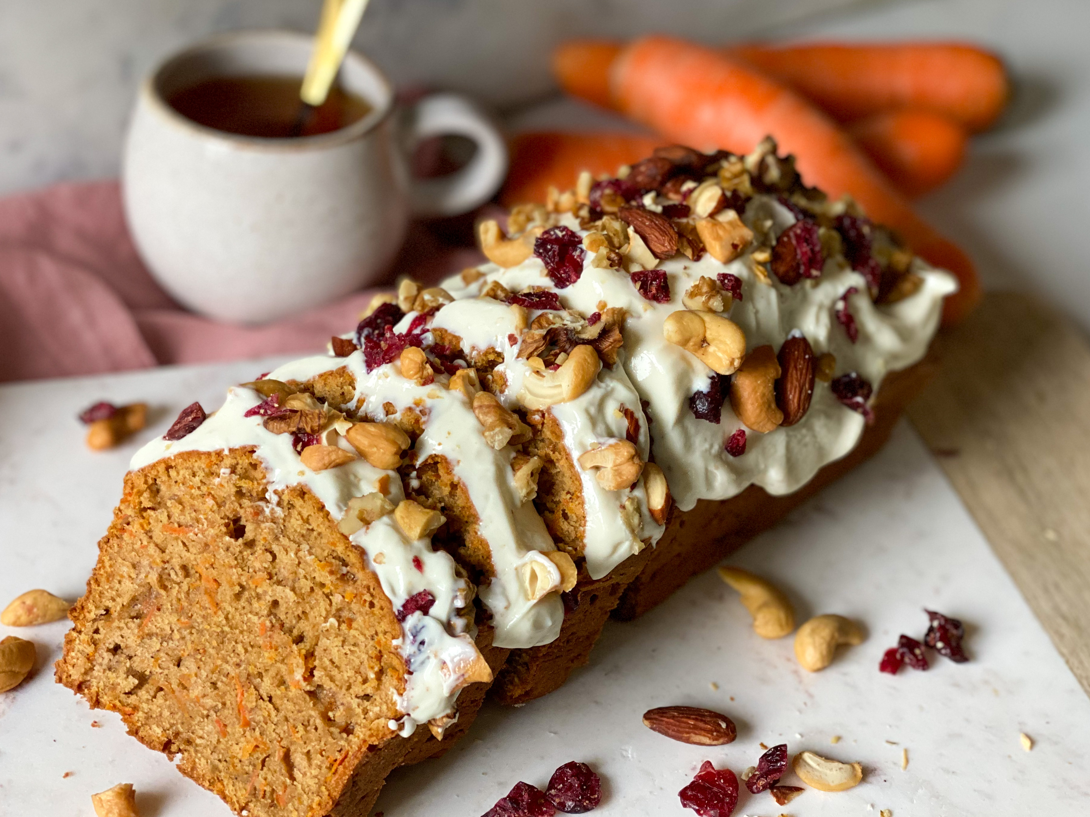 kruidige wortelcake recept