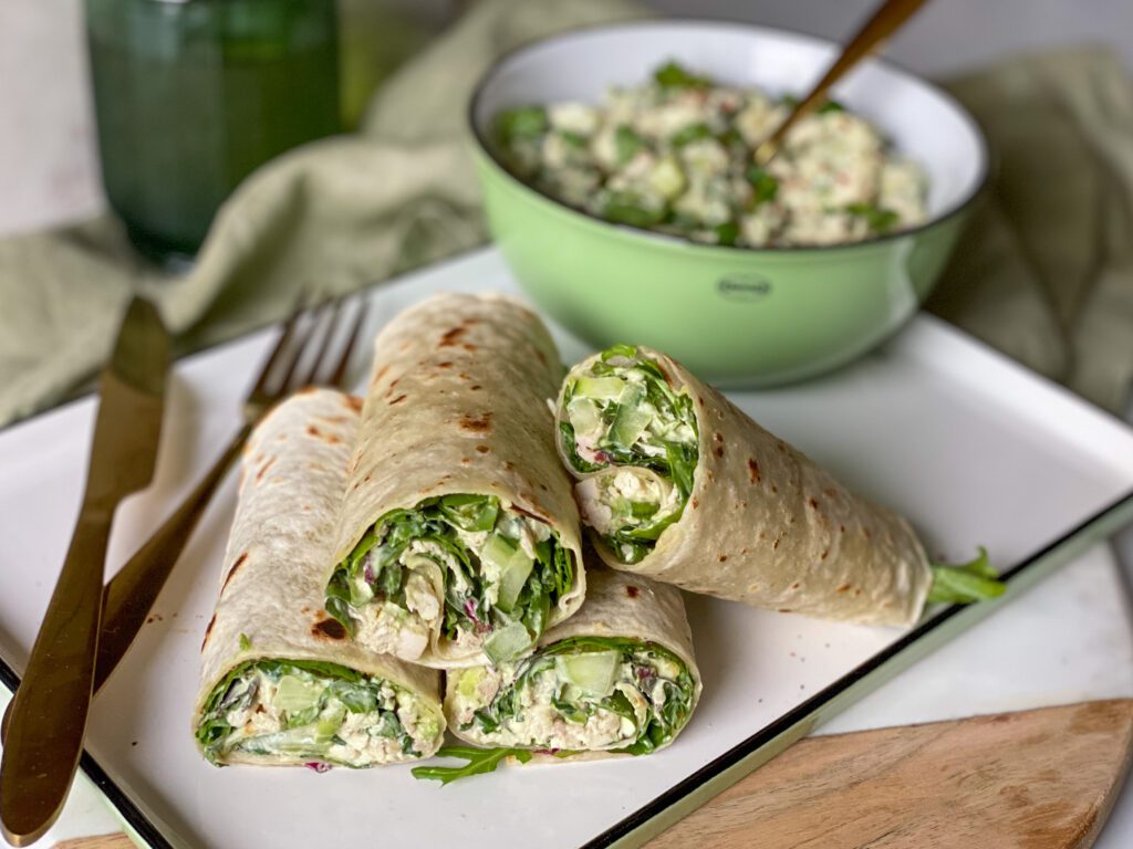 wraps met romige kipsalade