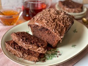 chocoladecake met hazelnootpasta