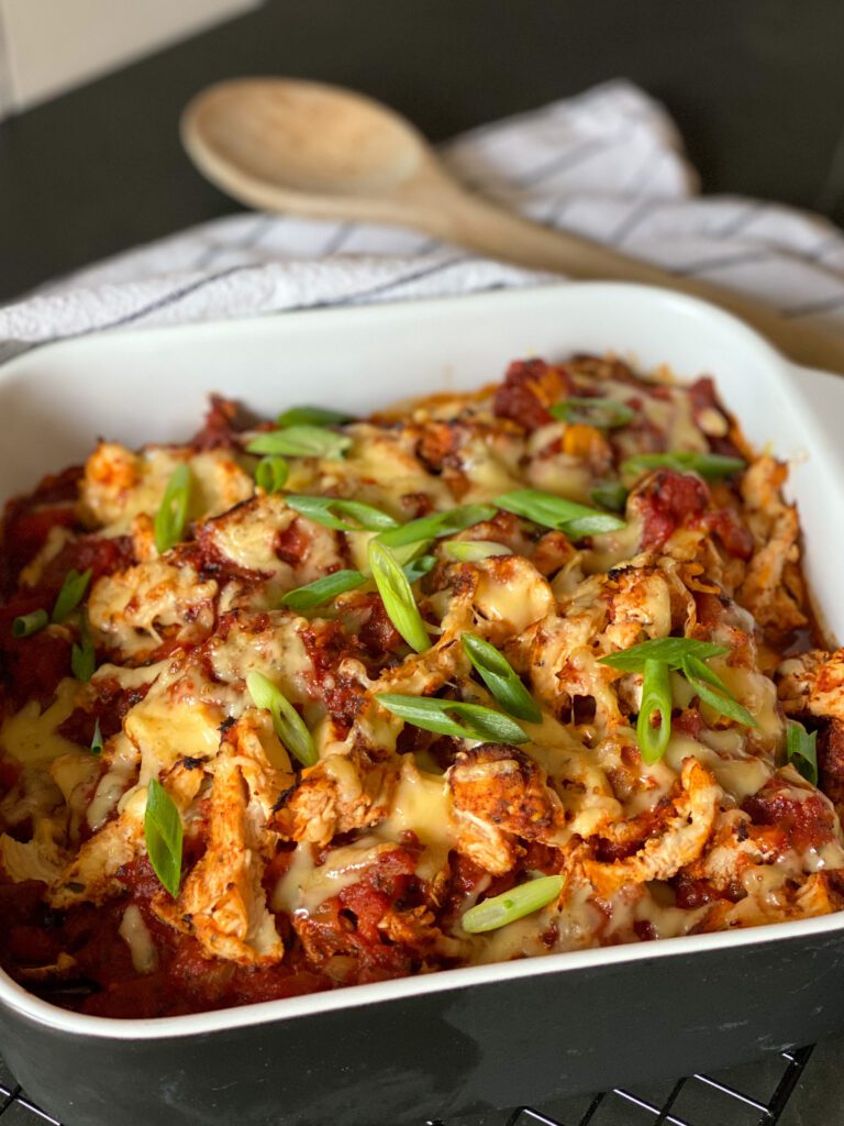 pittige kip in tomatensaus 