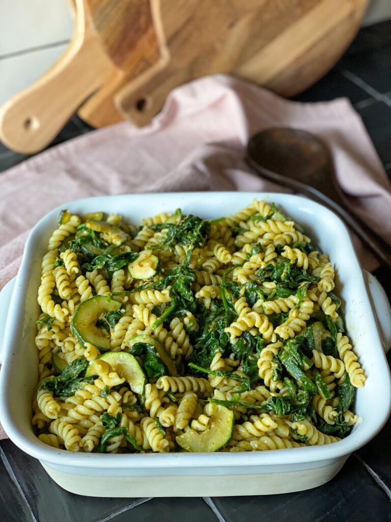 vega pasta met spinazie