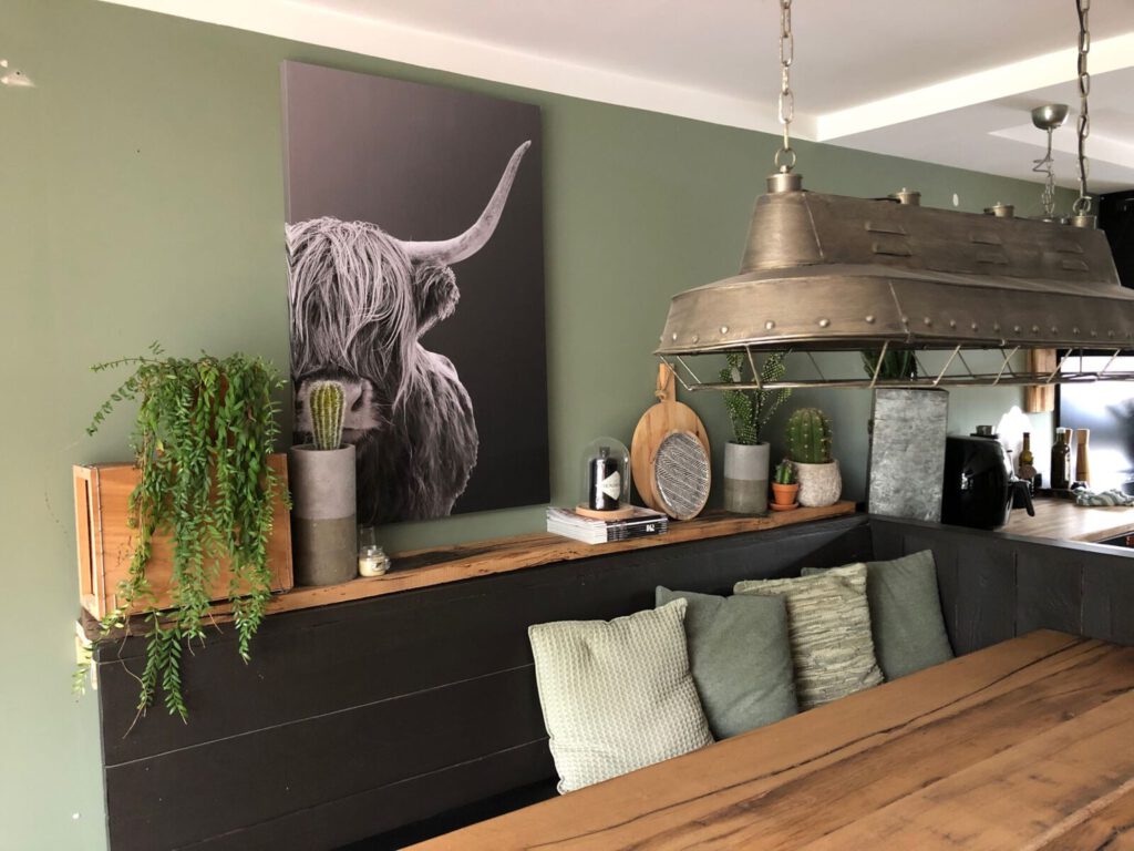 steigerhouten eetbank