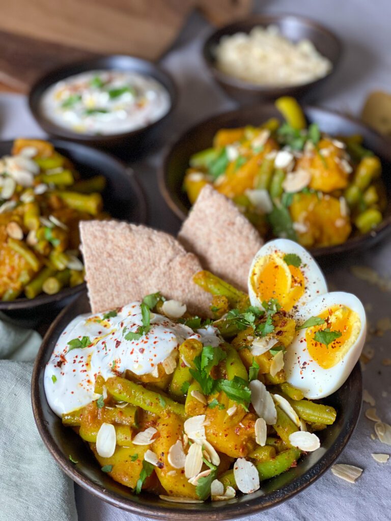 vega stoof met sperziebonen en aardappel