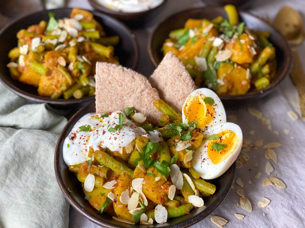 vega stoof met sperziebonen en aardappel