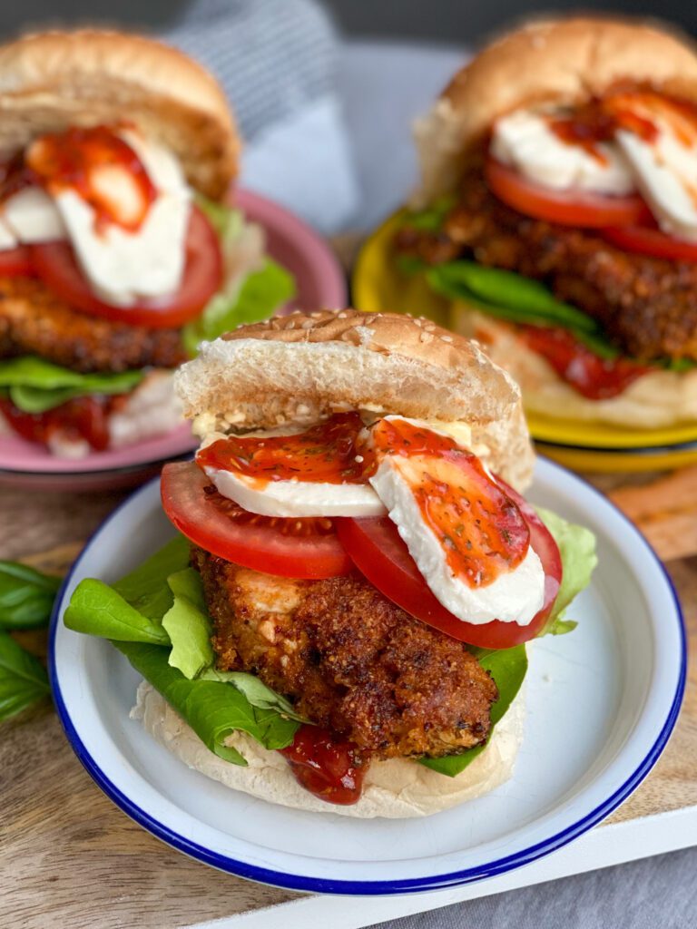 krokante Italiaanse kipburger