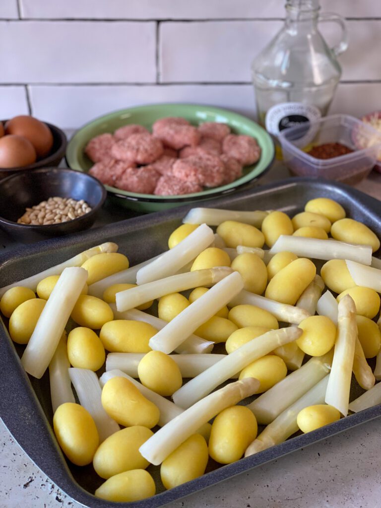 krieltjes met asperges 