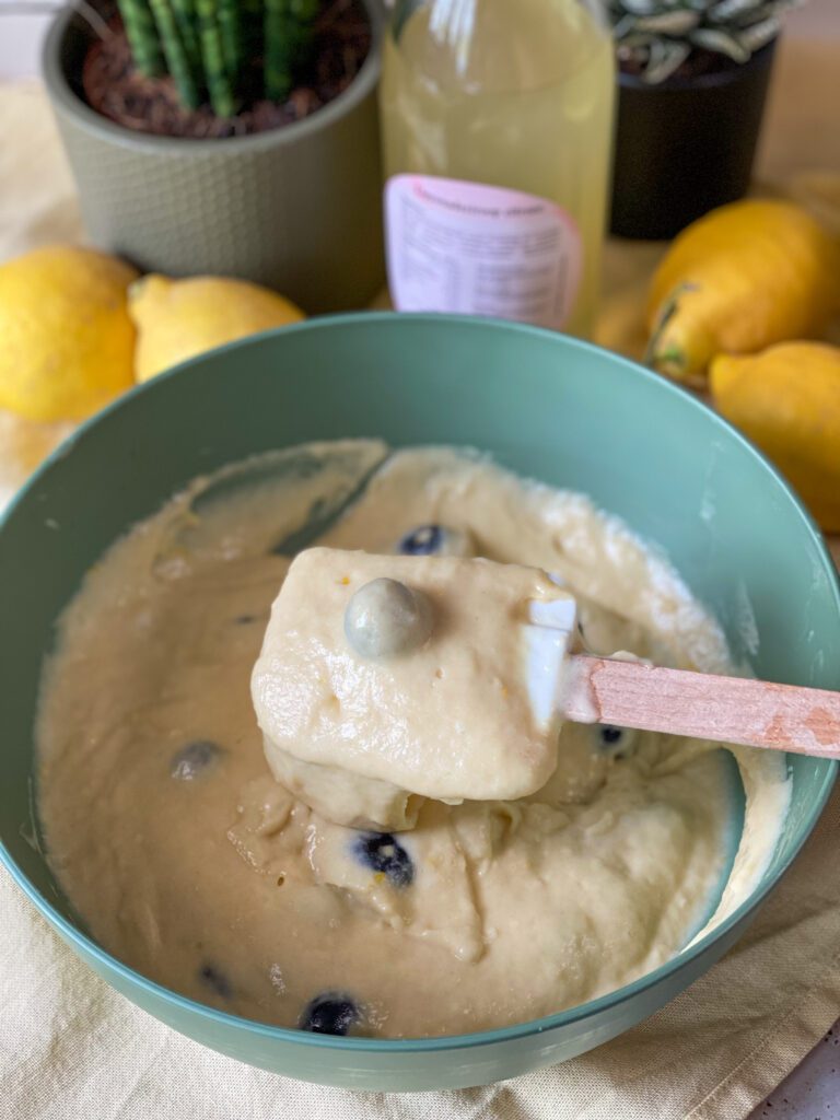 Cupcakes met citroen en blauwe bessen