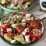 simpele Griekse salade met feta