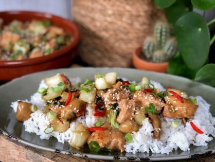 Chinese kip met rijst en paksoi