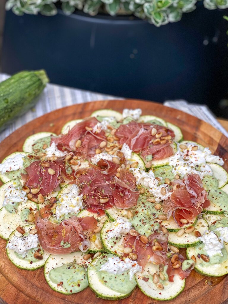 rauwe courgette carpaccio 