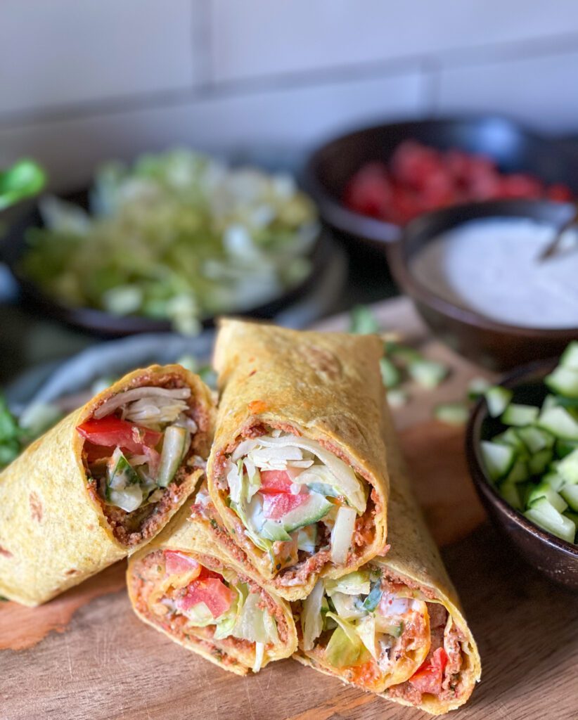 Turkse pizza wraps