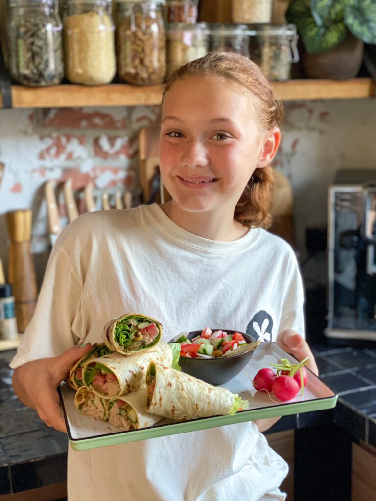 gezonde wraps met tonijn, ook lekker als lunch voor naar school