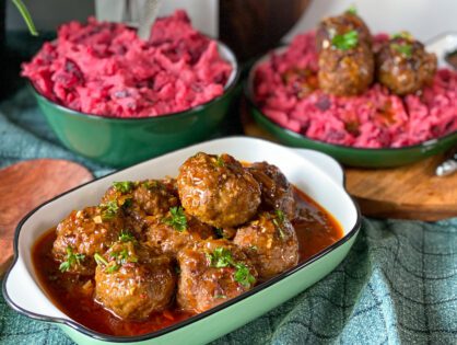 pittige gehaktballetjes in jus