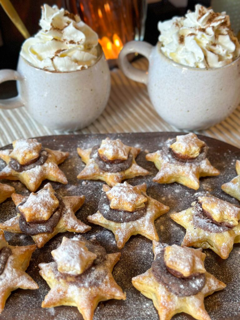 bladerdeeg Kerstkoekjes met Nutella 