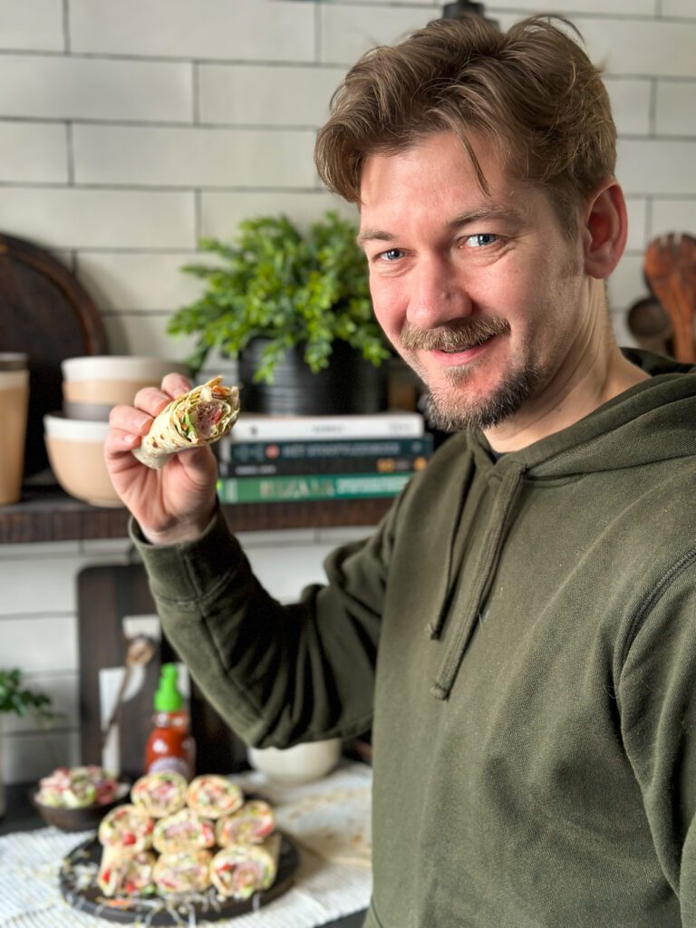 Wraps met ham en pittige sla