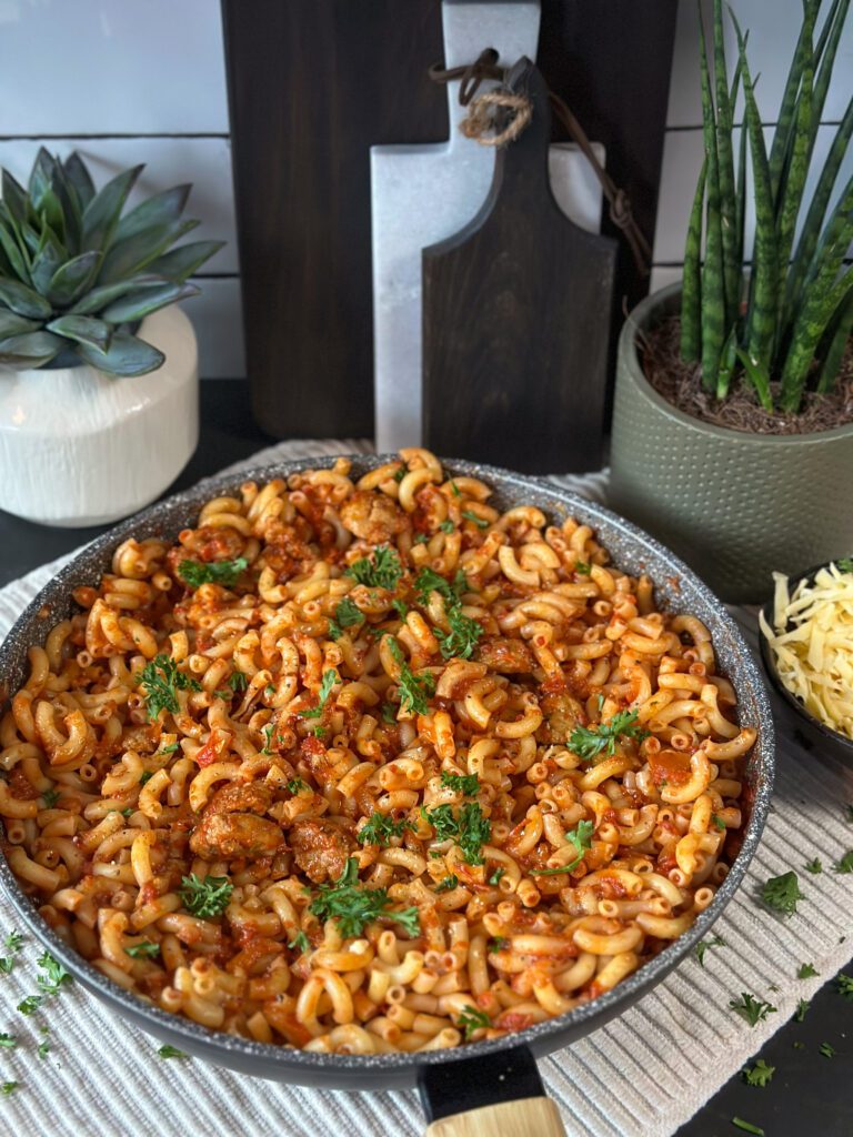 macaroni in tomatensaus 