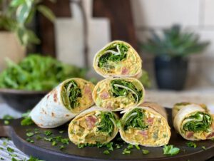 wraps met salami en roomkaas