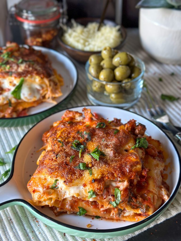 lasagne met gehakt en bechamelsaus