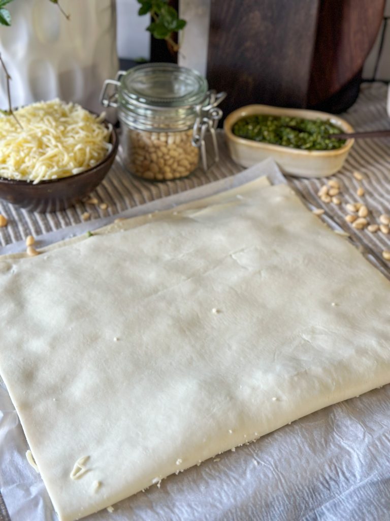 Pesto twisters met kaas