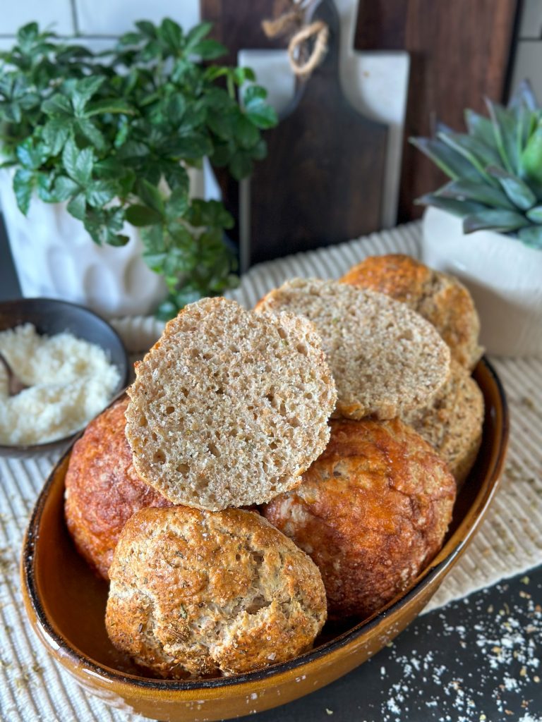 Italiaanse volkoren kwarkbroodjes