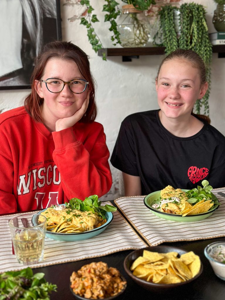 wraps met kruidig gehakt uit de oven