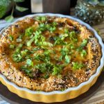 hartige taart met andijvie en paprika