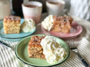 Appelcake met kaneel topping