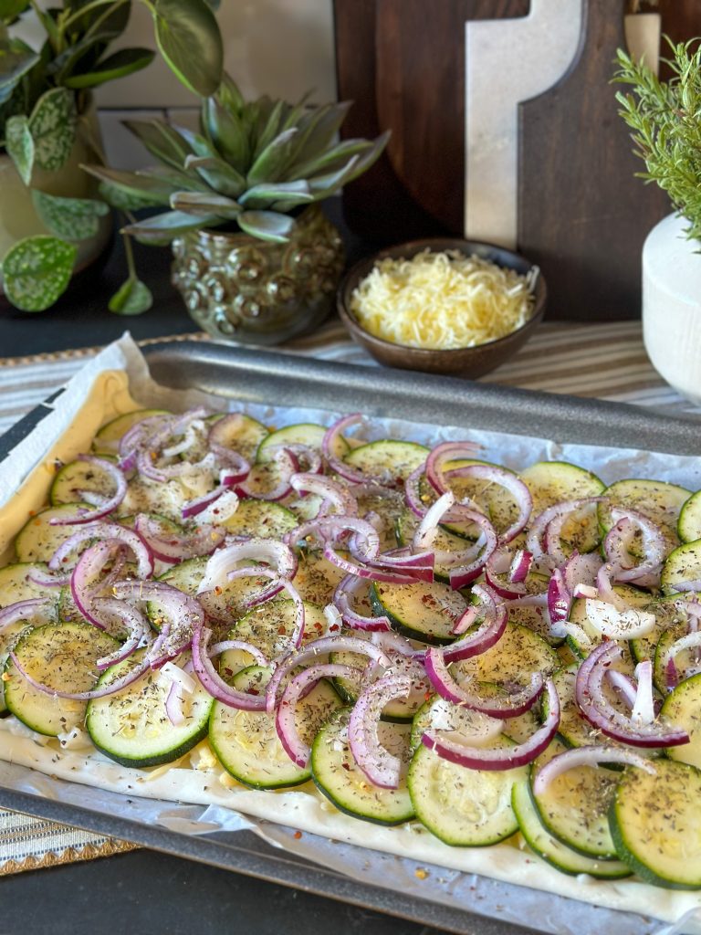 courgette plaattaart 