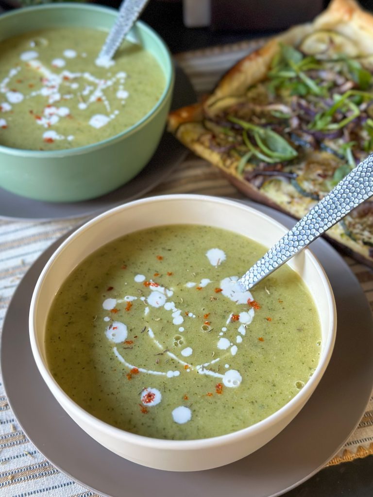 romige courgettesoep
