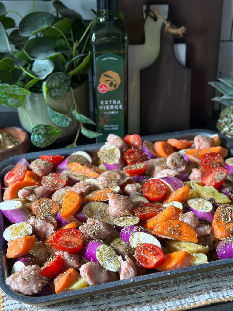 traybake met aubergine 