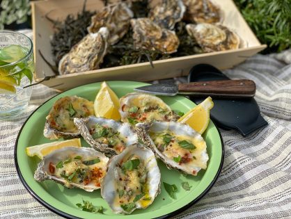 Italiaans gegratineerde oesters