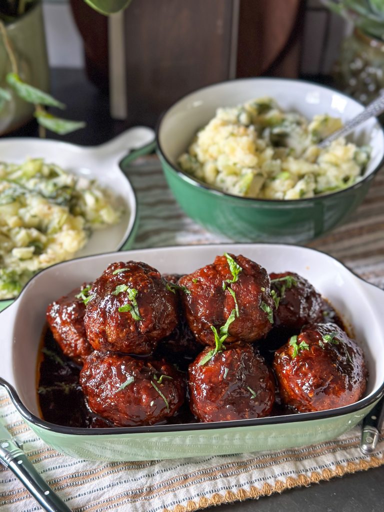 gehaktballen in ketjapsaus 