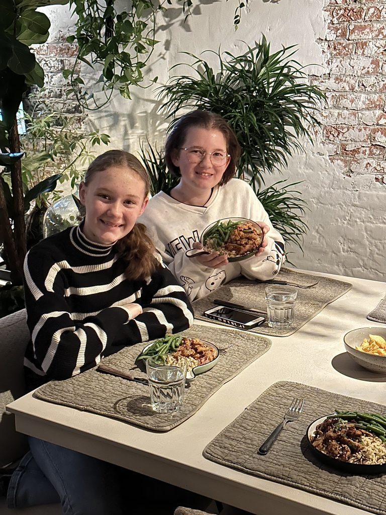 kip in sweet chilisaus met rijst