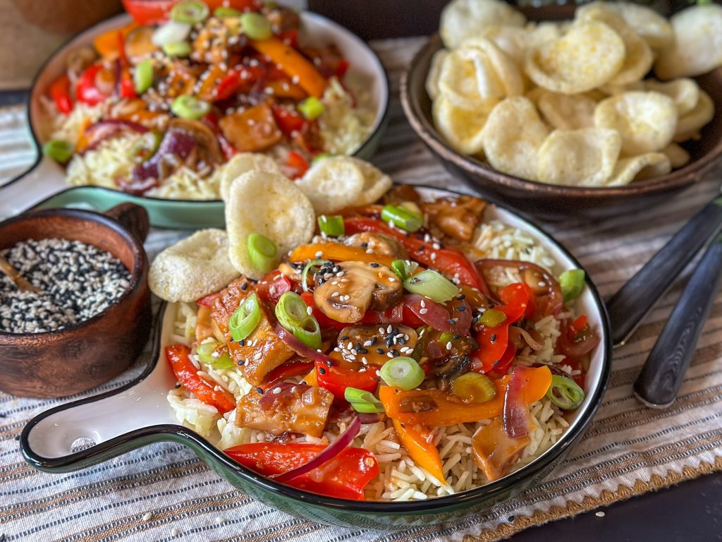 zoet zure kip met rijst