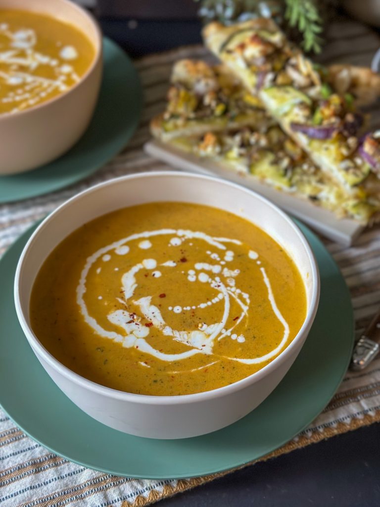 courgettesoep met paprika