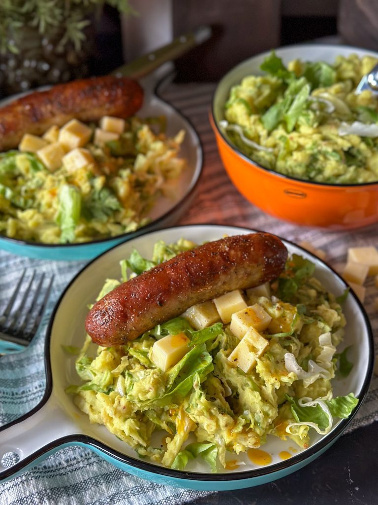 andijvie met verse worst uit de oven