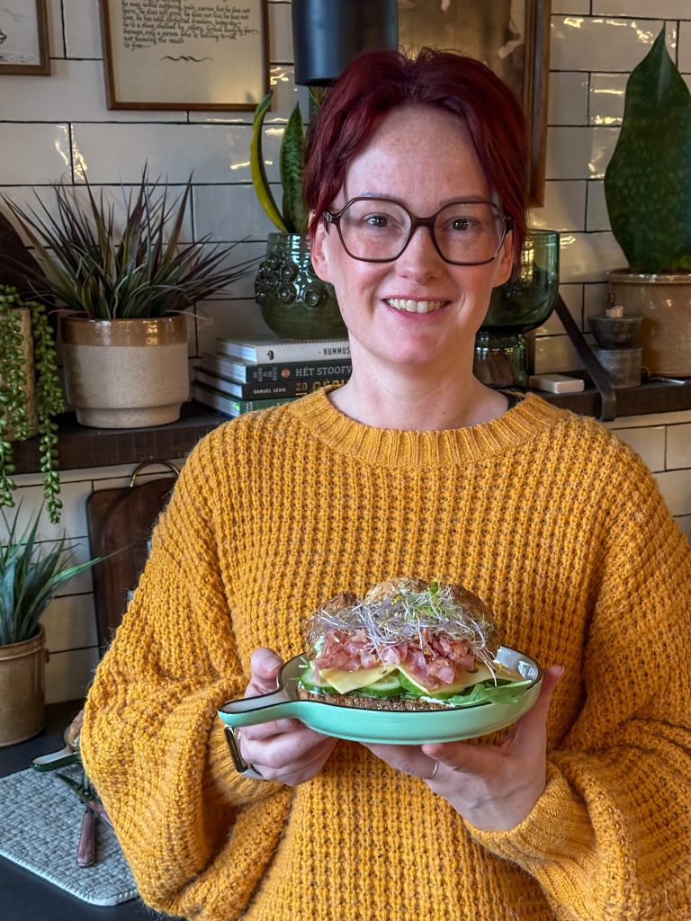 broodje gezond met gebakken ham