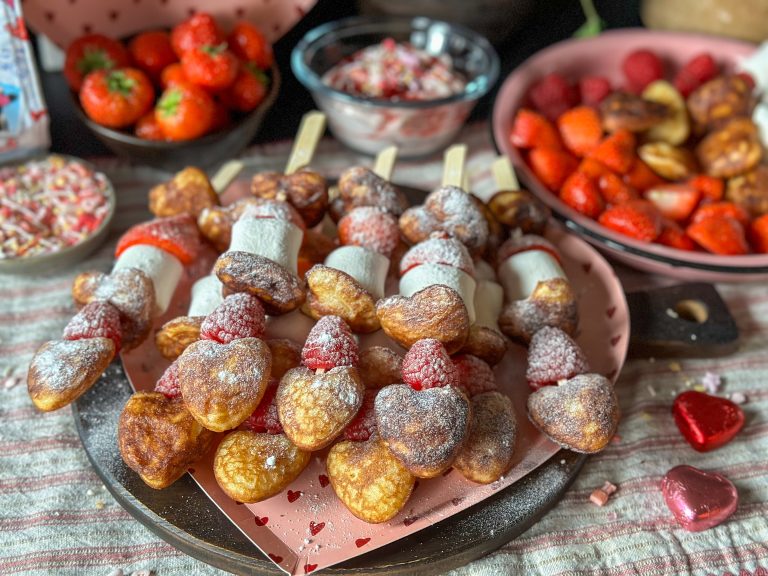 poffertjes spiesjes voor Valentijnsdag