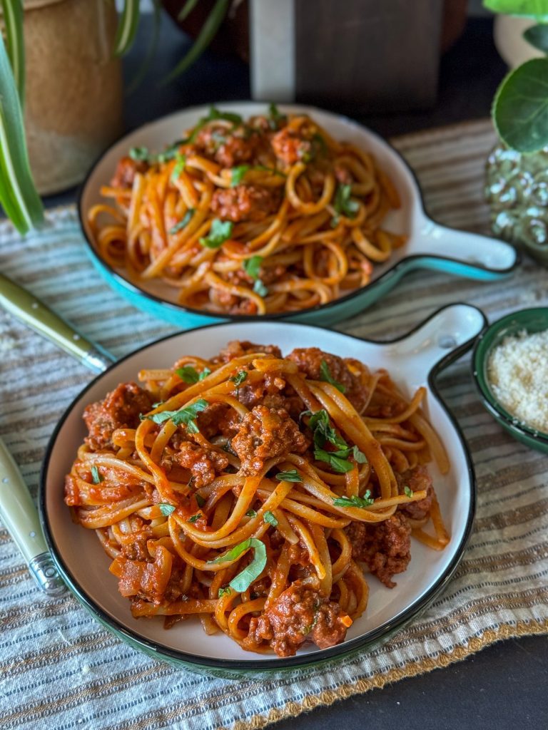 spaghetti in tomatensaus