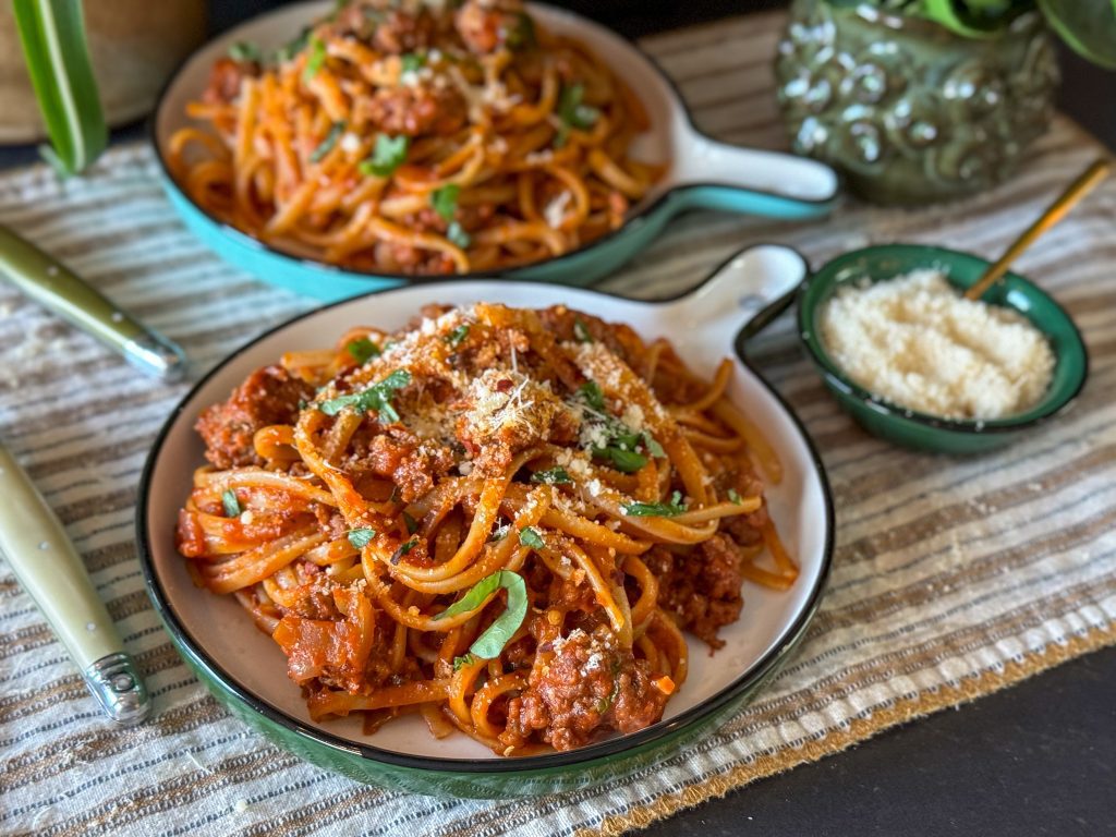 spaghetti in tomatensaus met gehakt