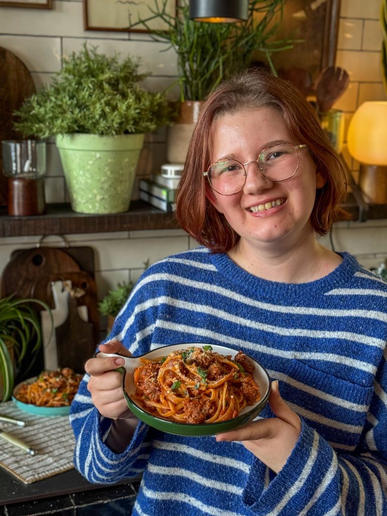 pasta met tomatensaus en gehakt