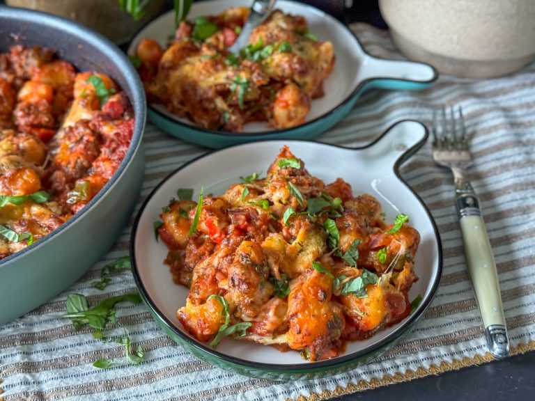 gnocchi ovenschotel met gehakt in tomatensaus