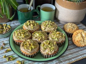 vegan cupcakes met pistache