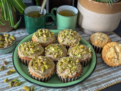 vegan cupcakes met pistache