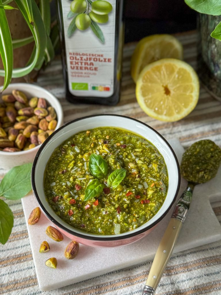 pinit pistache pesto zelf maken