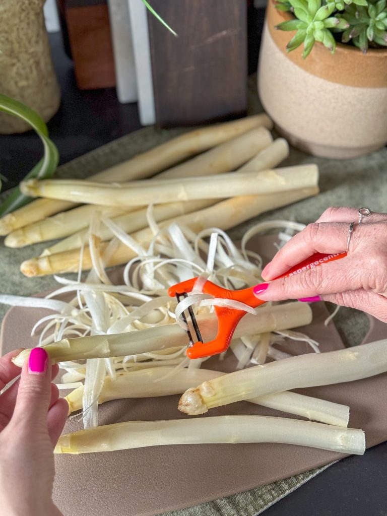 pinit hoe schil je witte asperges